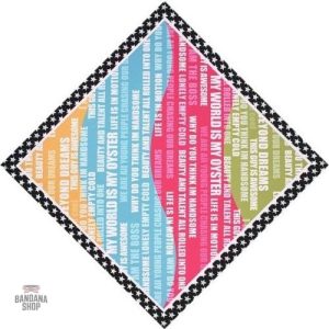 Bandana Homme Words de