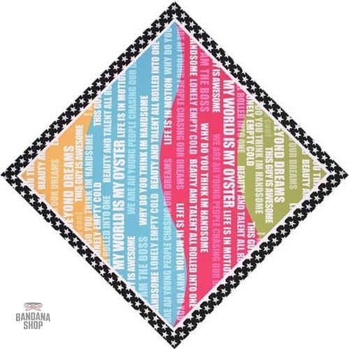 bandana-words-1 Bandana Homme Words de