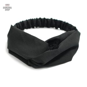 Bandeau cheveux noir élégant pour femme