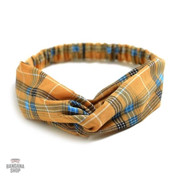 Bandeau cheveux orange pour femme