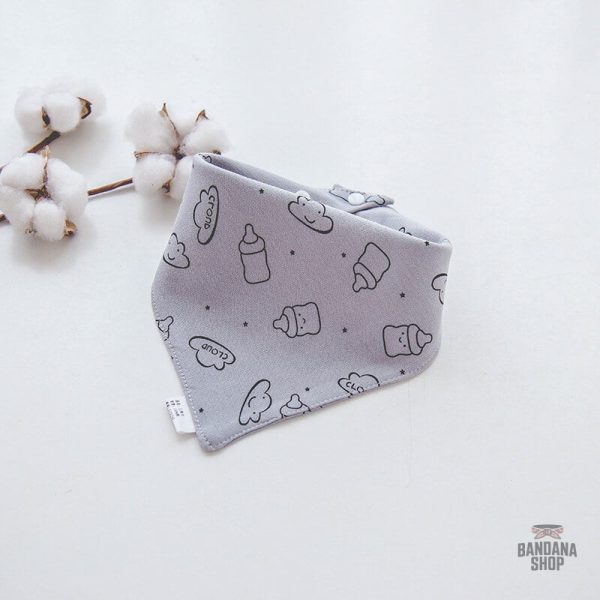 bavoir-bandana-colation-1 Bavoir bandana collation en coton doux