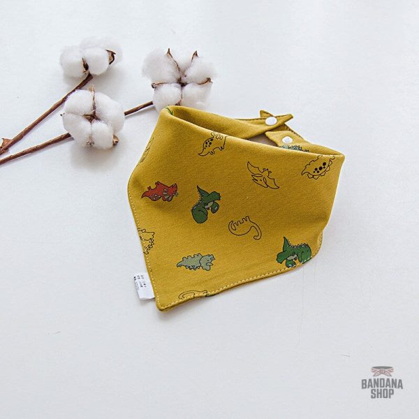 Bavoir bandana dinosaure pour bébés