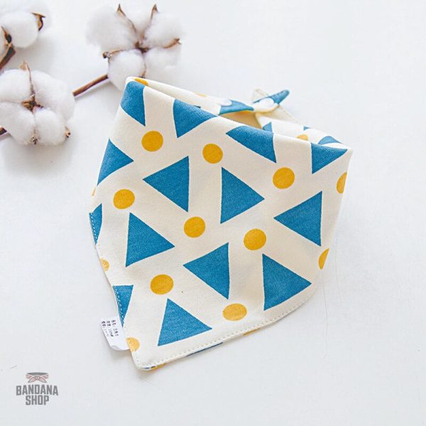 Bavoir Bandana Géométrie pour bébé