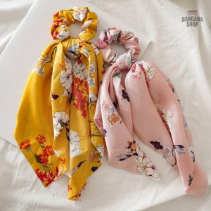 Foulard chouchou rose pour une touche de mode