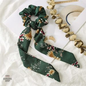 Chouchou Foulard Vert élégant et tendance