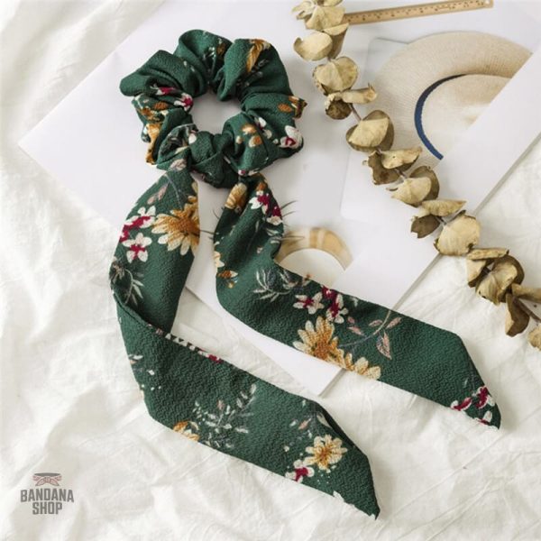 Chouchou Foulard Vert élégant et tendance