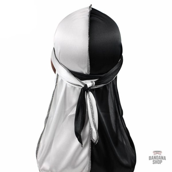 Durag Blanc et Noir pour homme
