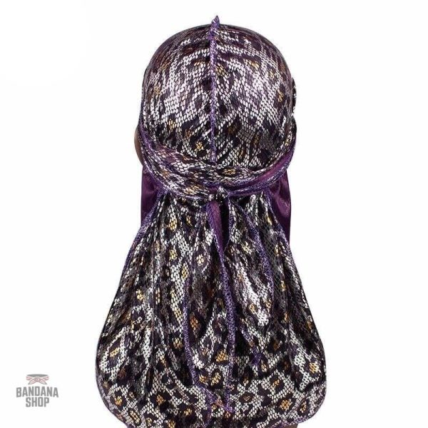 Durag léopard pour coiffure stylée