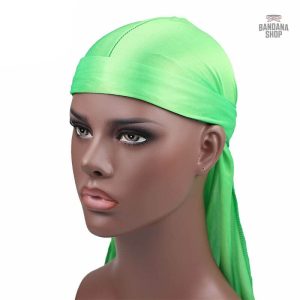 Durag style vert, accessoire tendance pour hommes