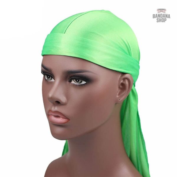 Durag style vert, accessoire tendance pour hommes