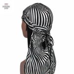 Durag homme avec motif zébré élégant