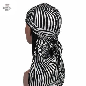 Durag homme avec motif zébré élégant