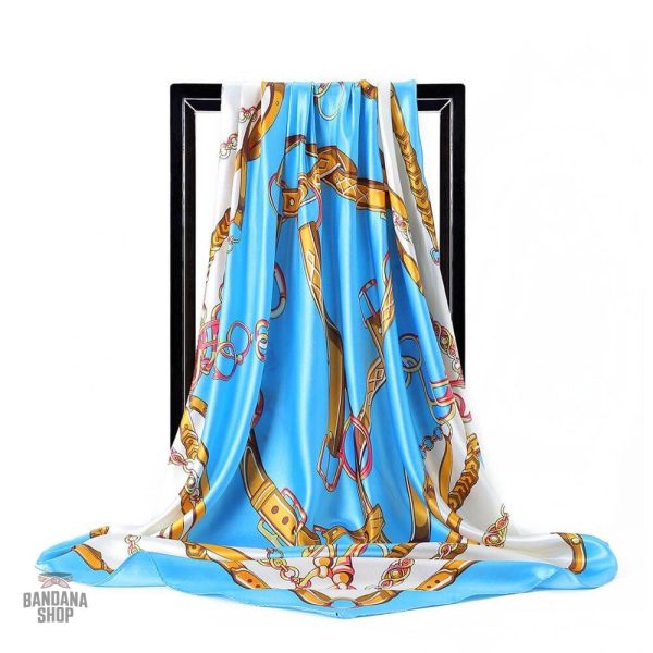 foulard-bleu-1 Foulard Bleu pour femme