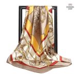 Foulard cheveux doré pour femme