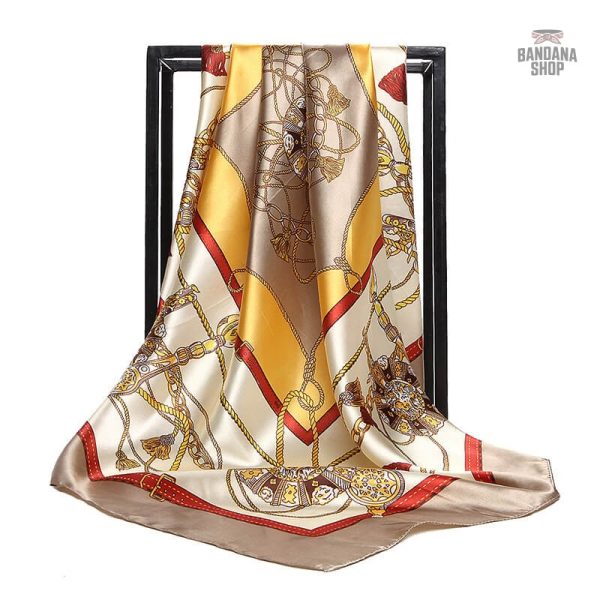 foulard-cheveux-dore-royalbandan-1 Foulard cheveux doré pour femme