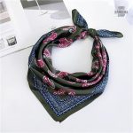 new elegant women square silk scarves head neck feel sati f1tpou 2