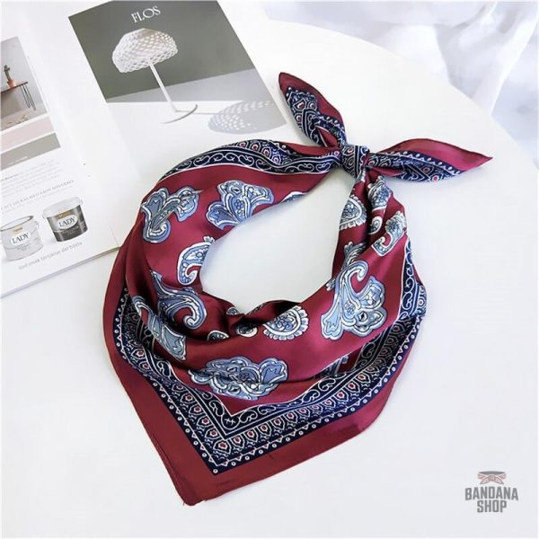 new elegant women square silk scarves head neck feel sati f1tpou 6